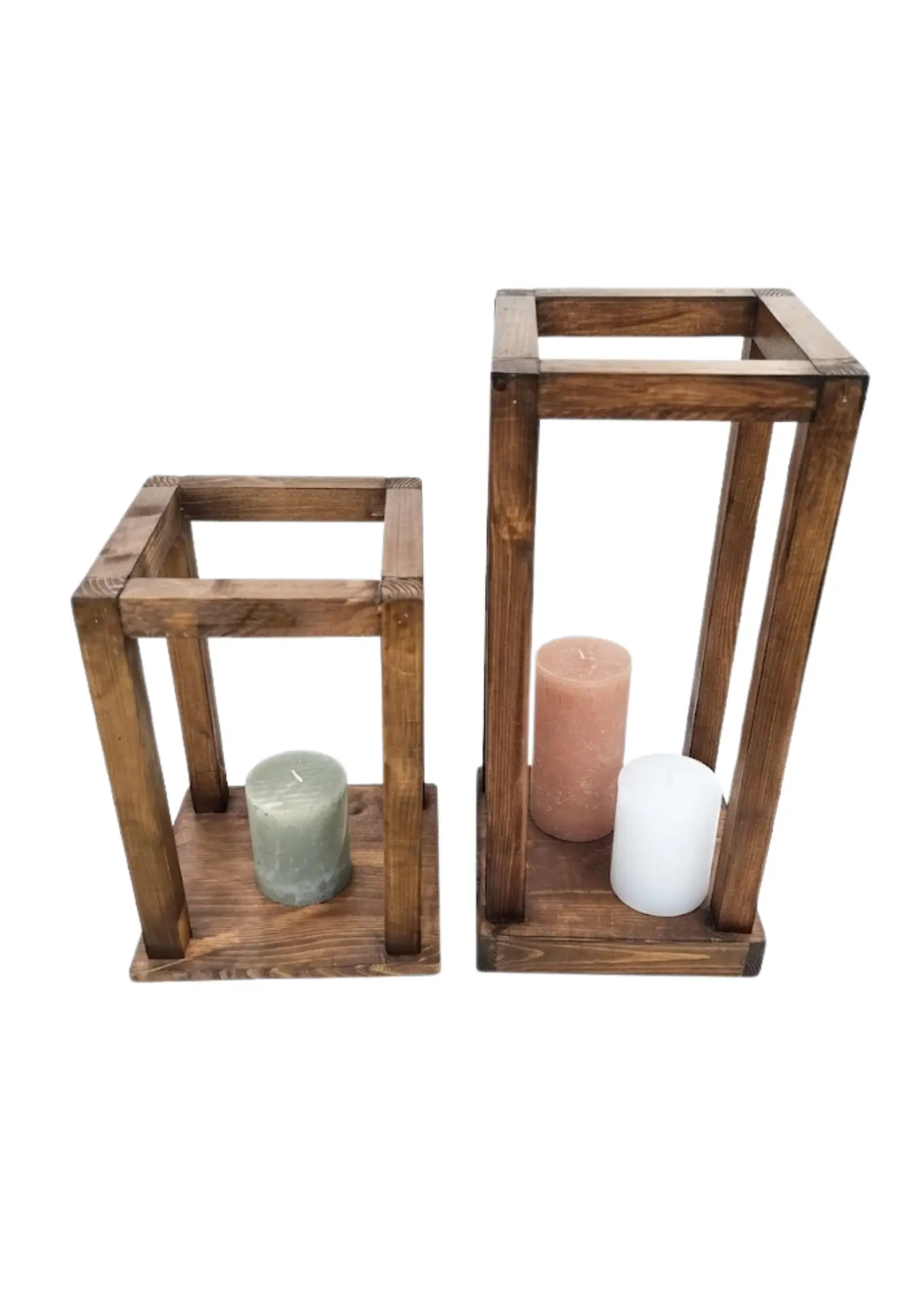 centre de table bois proposé à la location pour un mariage