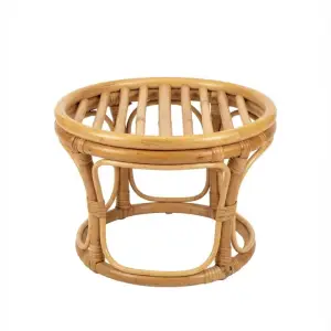Tabouret en rotin clair